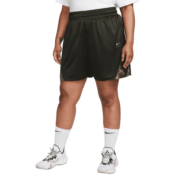 NIKE Women's Dri-fit Isofly Basketball Shorts w/ Pockets Plus Size 1X Green - Picture 1 of 9